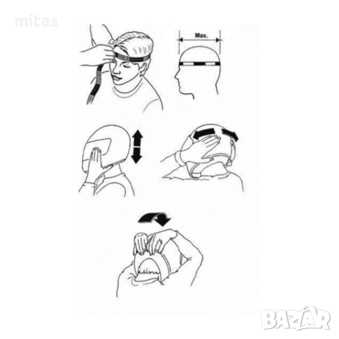 Кросова каска M-WAVE, Full Face, EN, 870г, Размер: M/L - Вело, Скутер, снимка 10 - Аксесоари за велосипеди - 52311912