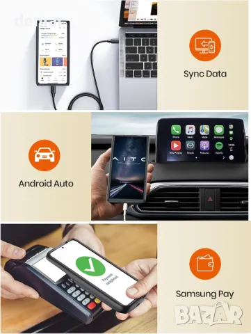 NEWDERY Калъф с батерия за Samsung Galaxy S24 4500mAh, снимка 8 - Калъфи, кейсове - 49826919