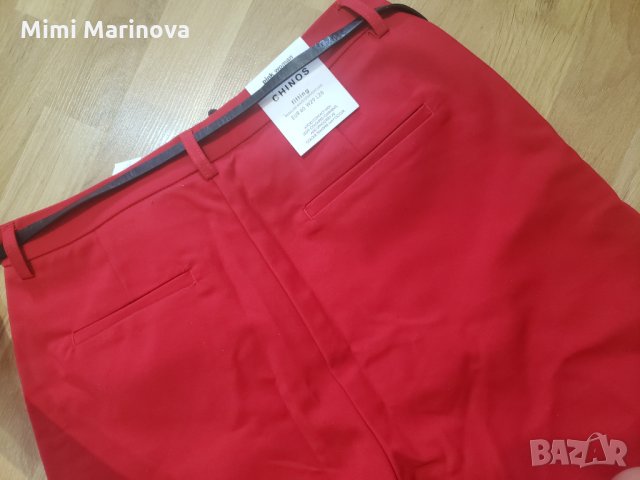 Червен панталон с италиански джоб pink woman , снимка 2 - Панталони - 35704538