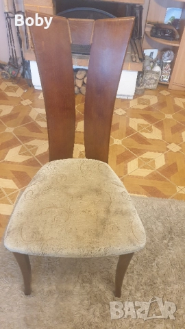 Дървени трапезни столове - масив 5 броя 