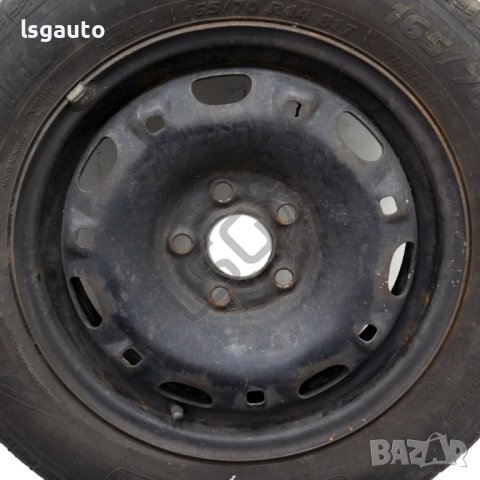 Стоманени джанти 5x100 с гуми R14 Volkswagen Polo IV (9N) 2001-2009 ID:111579, снимка 2 - Части - 42412732