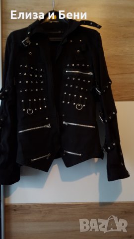 яке Criminal Damage Bondage пънк готик сайбър с катарами куки тип Tripp