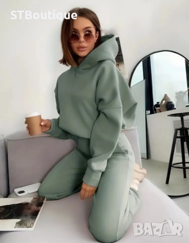 🌸 Дамски Елегантен Ежедневен  Комплект – (различни цветове) -STBoutique 🌸