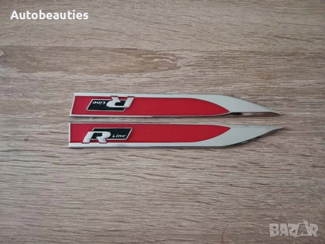 червена емблема за калник Volkswagen R Line