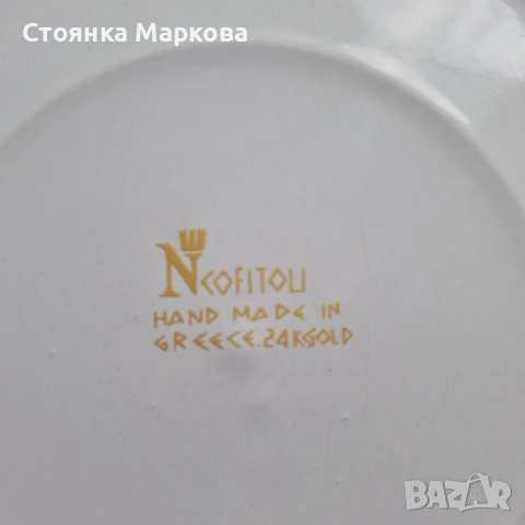 Голяма керамична чиния-ръчна изработка-остров Крит, снимка 3 - Декорация за дома - 53464831