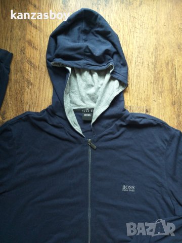 hugo boss jacket hooded - страхотно мъжко горнище КАТО НОВО, снимка 3 - Спортни дрехи, екипи - 40580781