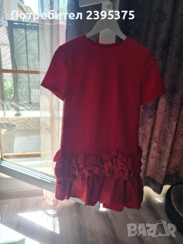 Красива червена рокля, снимка 8 - Рокли - 50680968