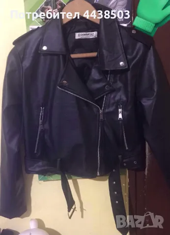 Чисто ново Дамско кожено яке размер м, снимка 1