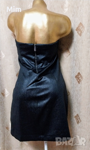 MANGÒ L Черна корсетна рокля, снимка 7 - Рокли - 44610643