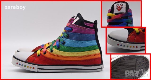 Цветни дамски кецове с принт Rainbow - Номер 36, снимка 1