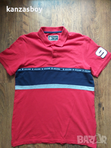jack and jones jcowiskit polo ss - страхотна мъжка тениска КАТО НОВА, снимка 5 - Тениски - 36322222