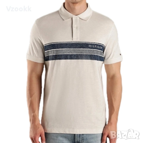 Мъжка тениска с яка Tommy Hilfiger | S размер