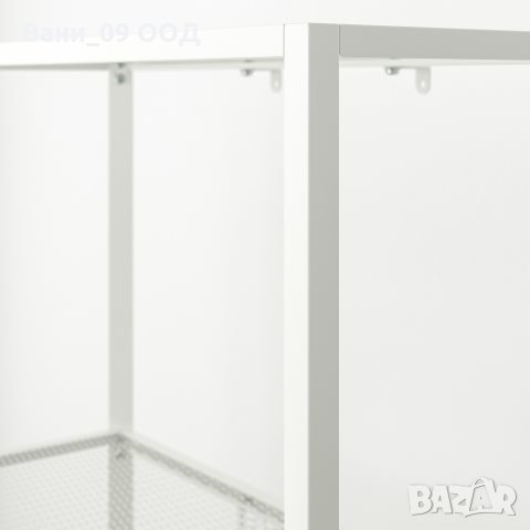 Бяла стоманена етажерка/библиотека, снимка 3 - Етажерки - 36007132