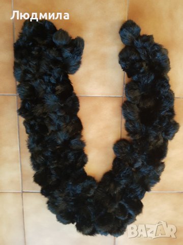 Яки,чинчила,уникални,червен и черен цвят., снимка 3 - Шалове - 38806126