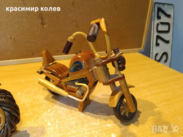 ръчно изработени мотори от дърво, снимка 5 - Декорация за дома - 50458833