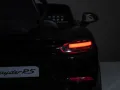 Porsche Spyder RS 12V – Детска акумулаторна кола, Черна, EVA гуми, снимка 8