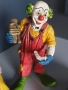4бр Goebel Happy Clowns резин 20см/Гьобел Германия немски колекционерски фигури на клоуни-музиканти, снимка 9