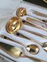 Комплект позлатени прибори, снимка 3