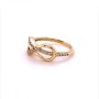 Златен дамски пръстен 2,13гр. размер:54 14кр. проба:585 модел:11562-2, снимка 1 - Пръстени - 39190896