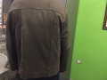 Мъжко италианско велурено  яке, размер  L, марка CAMEL, цвят – тъмно сиво-зелено, закопчаване- с цип, снимка 5