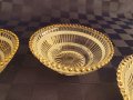 Стари стъклени купички с богата позлата - 9 броя., снимка 3