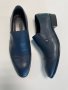 Мъжки официални обувки от естествена кожа - Тъмносини-46, снимка 1 - Официални обувки - 41539249