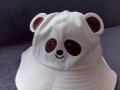 Детска шапка панда в бежов цвят, снимка 3