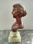 Бюст дърво и оникс , снимка 4