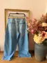 ZARA Дамски стилни широки дънки, снимка 10