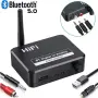 Bluetooth 5.0 аудио приемник и DAC конвертор – Optical Toslink към RCA / 3.5 мм AUX + Гаранция, снимка 1