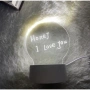 3D LED нощна лампа - табло за съобщения, снимка 3
