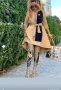 Дизайнерски ръчно рисувани естествена кожа Givenchy кафяви високи ботуши чизми Djofra, снимка 1 - Дамски ботуши - 42358848