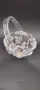 Кошничка/бонбониера с пластмасова дръжка, кристално стъкло Walther Glas., снимка 3