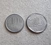 Монети. Бразилия. 10 и 25 цента. 1994 и 1995 година., снимка 1 - Нумизматика и бонистика - 42511587