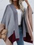 Дамска широка модна жилетка с цветни блокове, 2цвята - 023, снимка 11