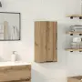 vidaXL Шкаф за баня за стенен монтаж, дъб артизан, 32x20x67 см, снимка 2