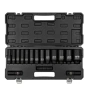 Дълбоки ударни вложки комплект 12-стенни, 15части (10-36мм), JCB - 4166D-9MPB, снимка 3