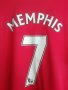 Manchester United Memphis Depai Adidas оригинална футболна фланелка тениска Манчестър Юнайтед екип , снимка 3