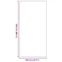vidaXL Мат за врата Сив и черен 120 x 250 cm 100% Полиамид, снимка 7