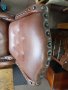 Ретро кресло естествена кожа внос от Холандия , снимка 8