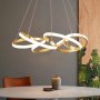 Лампа за трапезария LED висулка Дизайн на димируем пръстен Лампа за маса за хранене Модерен полилей , снимка 1 - Лампи за таван - 41249167