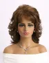 Къса перука, Светло кафява перука, Елегантна перука, снимка 1