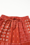Дамска червена пола в бохемски стил, снимка 2