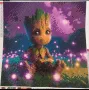 Пазители Groot Groot Груут детски 5D гоблен диамантен картина мозайка за направа по схема с камъчета, снимка 1