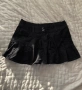 United colors of Benetton Black pleated mini skirt , снимка 2