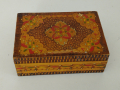 Стара дървена пирографирана кутия от Соца 13/9/4.5 см, снимка 1 - Други ценни предмети - 44696164