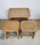 Комплект ратан масичка и табуретки, снимка 13