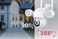 Въртяща се WiFi безжична IP камера 3MP FULL-HD с мощни LED прожектори, снимка 2