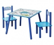 Детски дървени маса с два стола/детска маса и две столчета, снимка 1 - Мебели за детската стая - 36111450