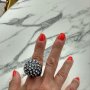 Масивен пръстен с камъни., снимка 2